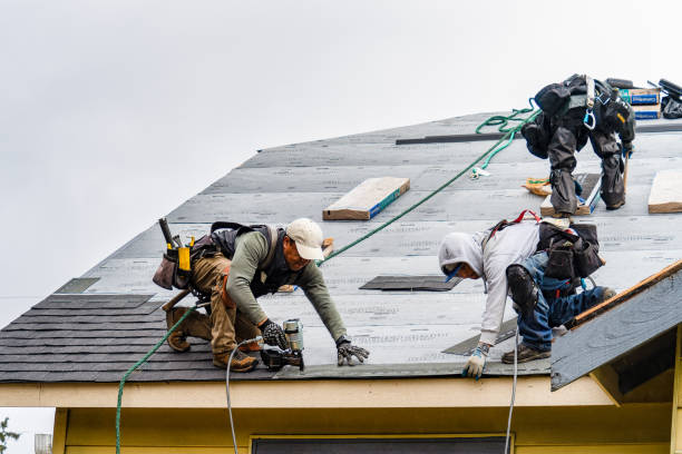 Professional Flat Roof Repair technician working in Leland, NC